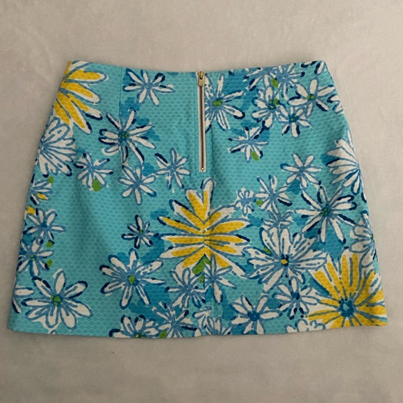 Lilly Pulitzer Breakwater Blue Daisy Tate Skirt - Picture 6 of 10